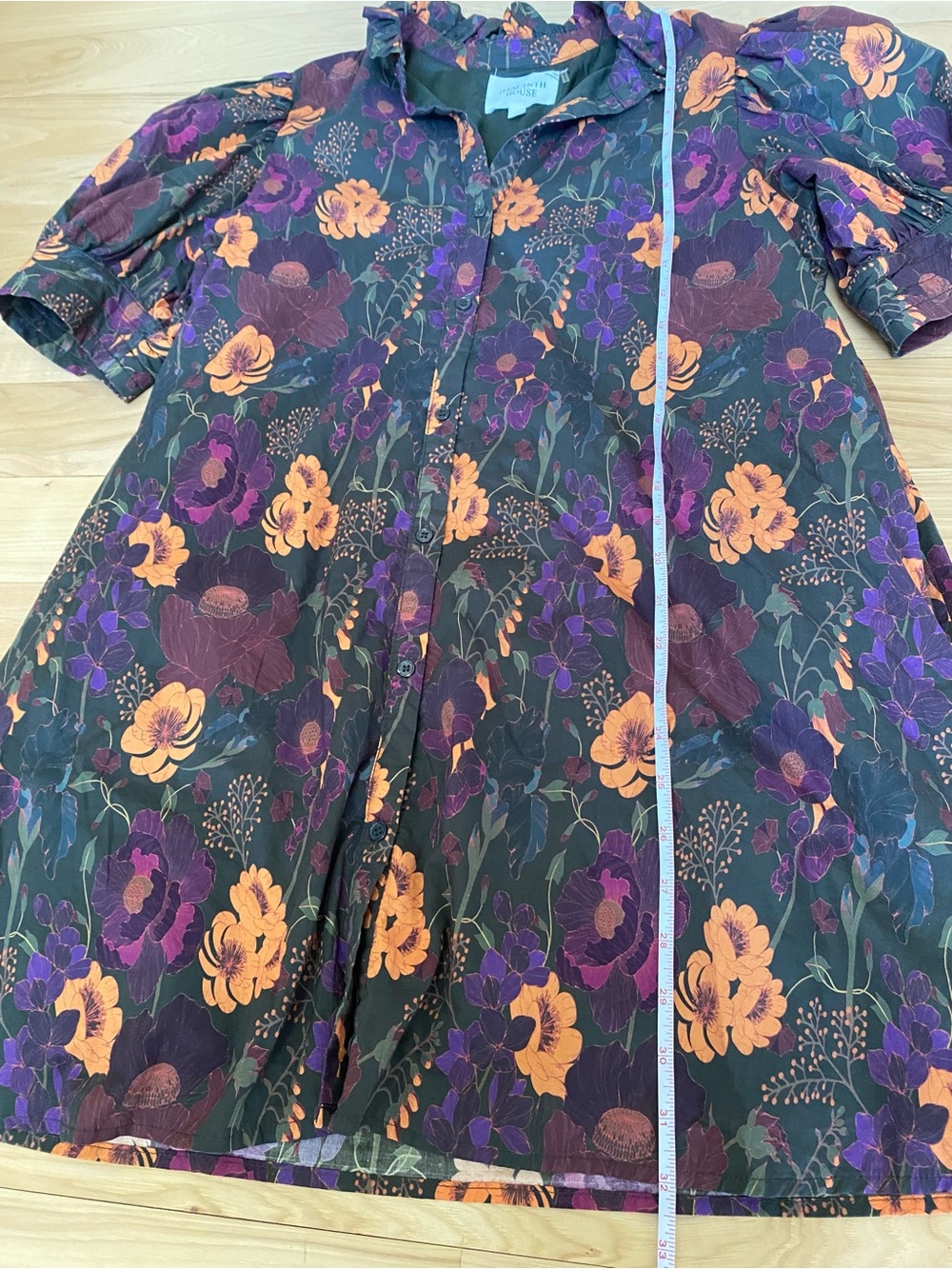 Hyacinth House Dress Spring Florals Cottagecore Spring Wedding Guest Dress Med - Picture 8 of 10
